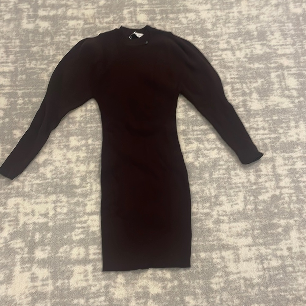 Ribbed Knit Brown Zara Sweater Dress Never Been Worn